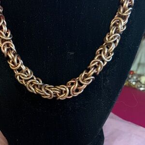 Banana Republic Copper-Tone Woven Chain Necklace